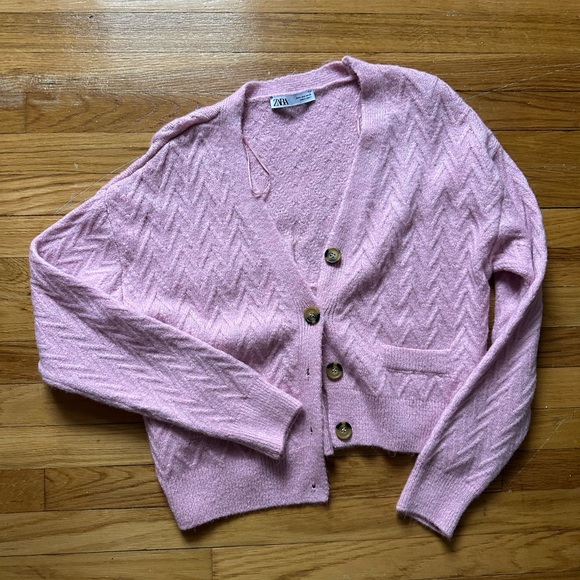 Zara Sweaters - ZARA Pink Cardigan